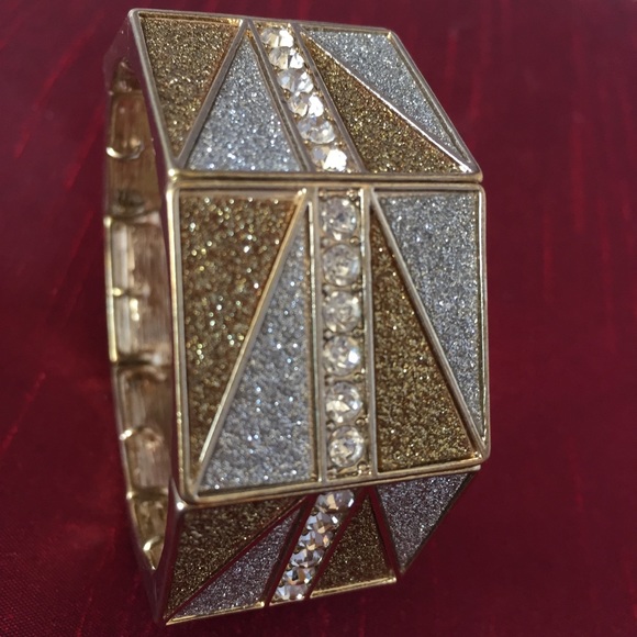 Octagon Rhinestone Bangle - Picture 4 of 5